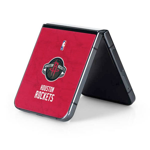 NBA Houston Rockets Distressed Galaxy Z Flip5 5G Skin